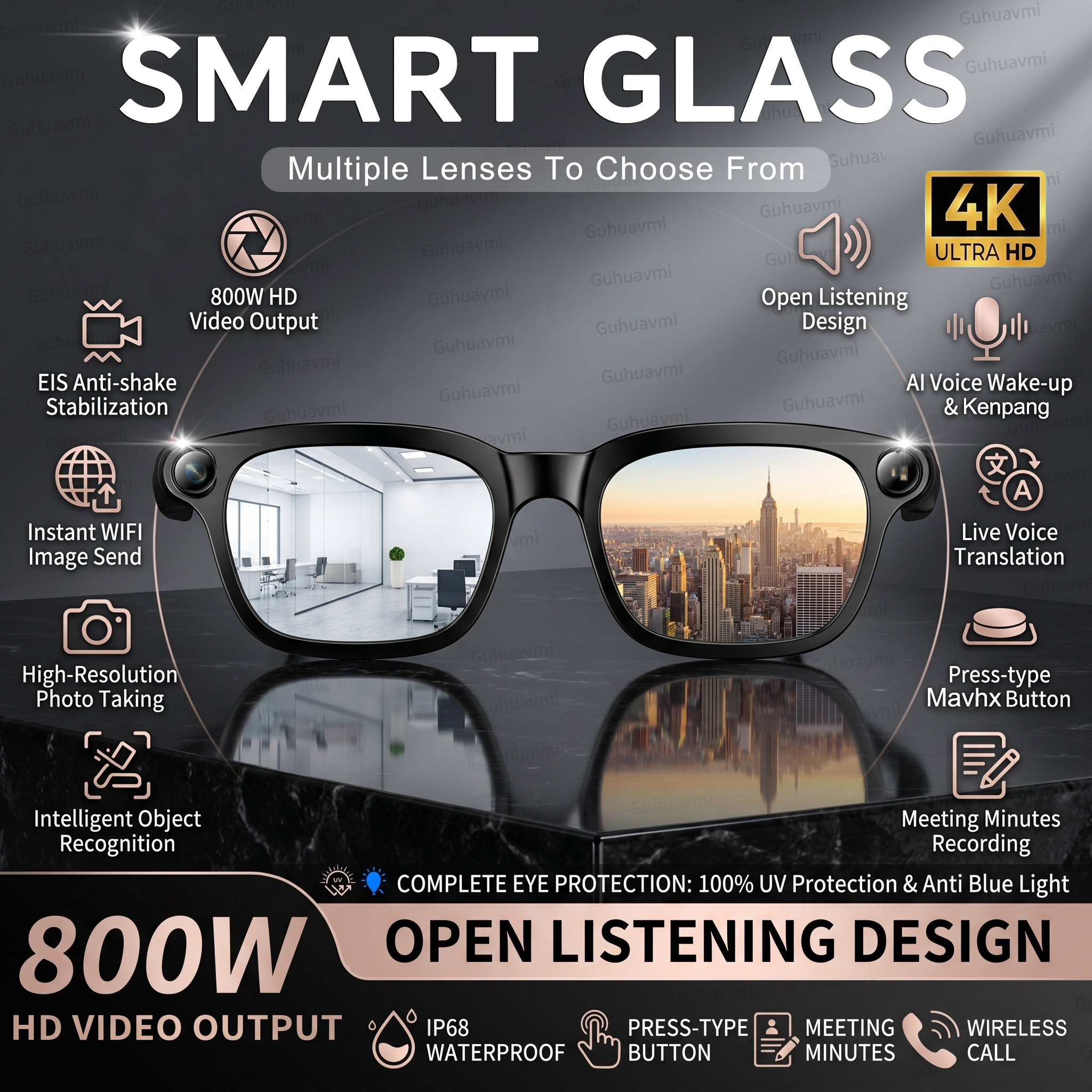 Audio Music To Video Ai - New Smart AI Glasses with 800W