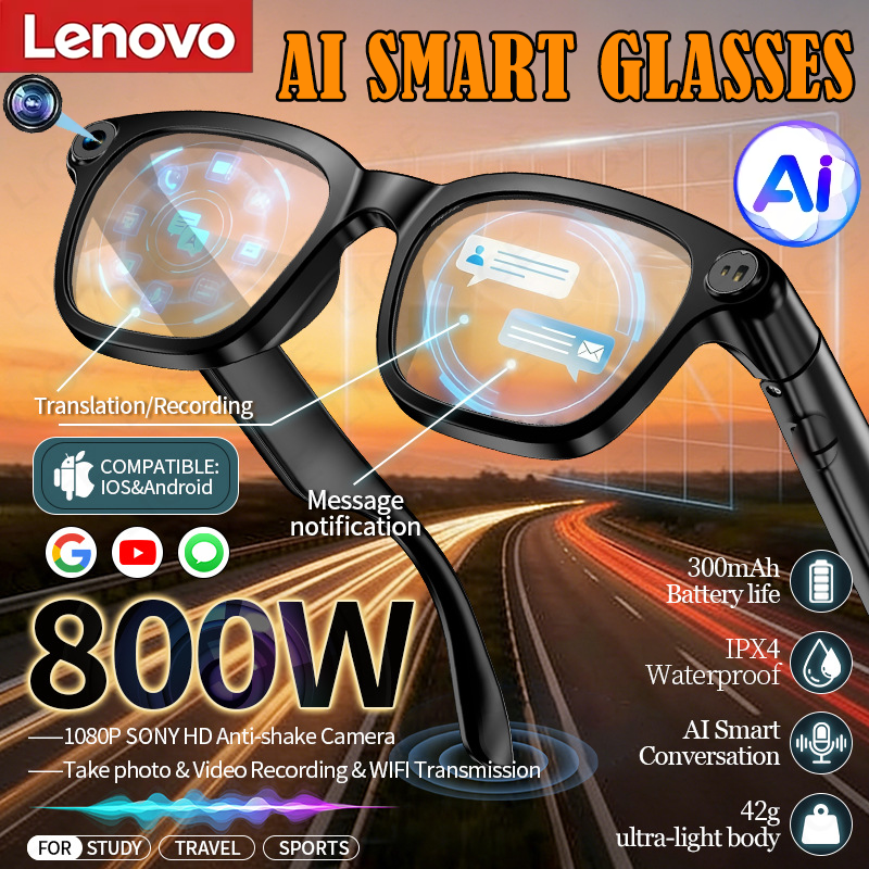 Audio Music To Video Ai - Lenovo AI Smart Sunglasses 8MP 8K