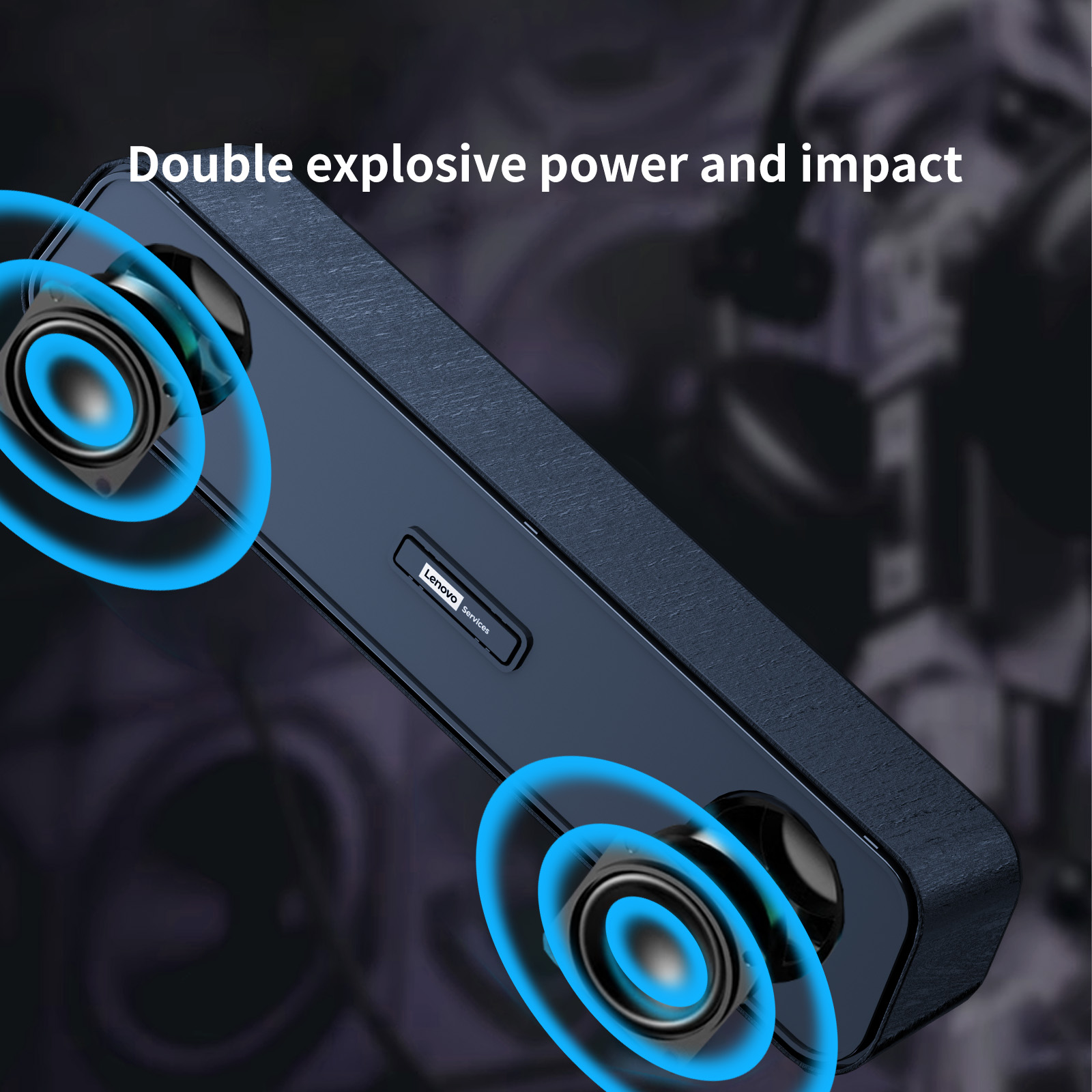 Audio Music Player Pc - Lenovo Portable Desktop Speakers USB Stereo