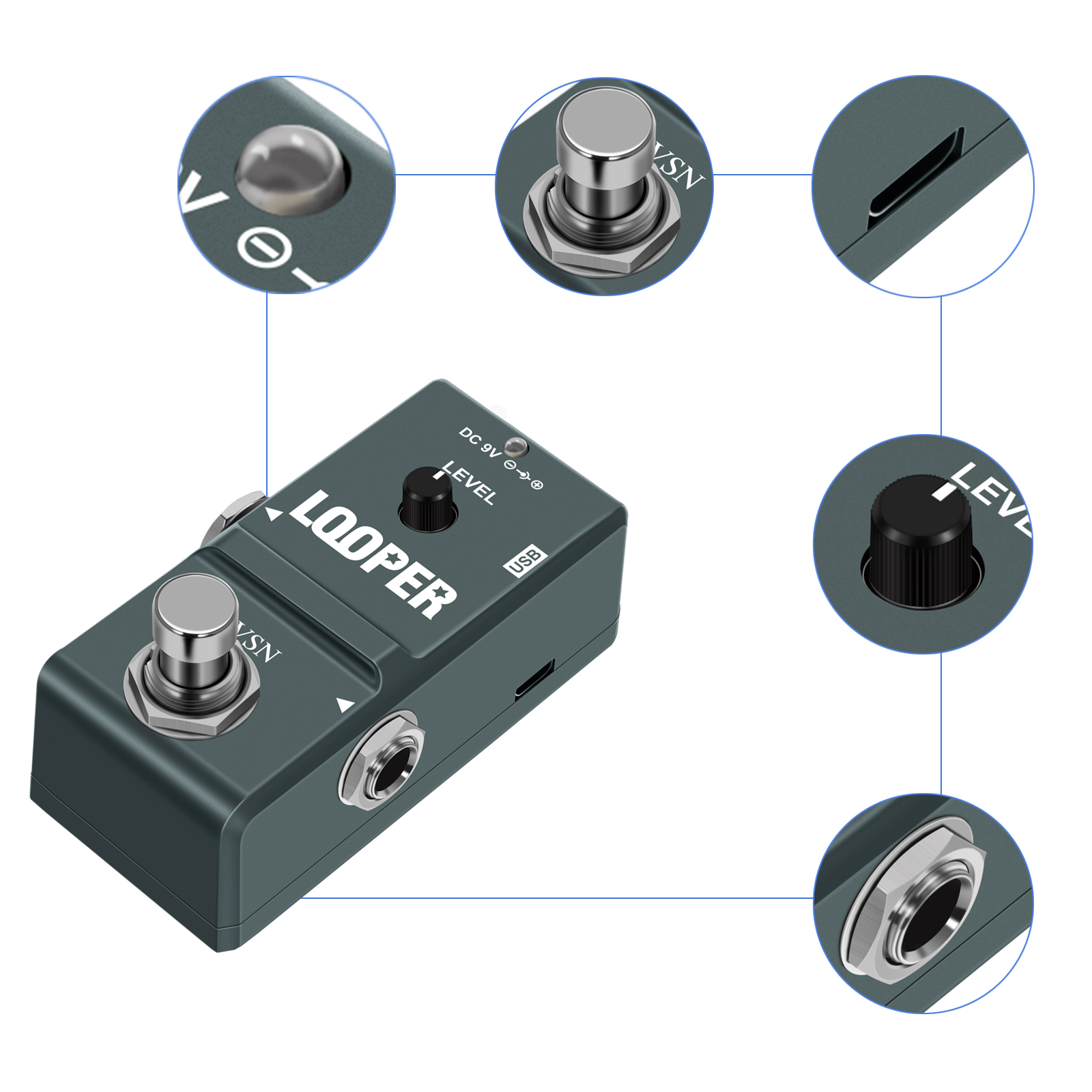 VSN Guitar Looper Pedal Digita - Looper Pedal Guitar ulasan dan harga