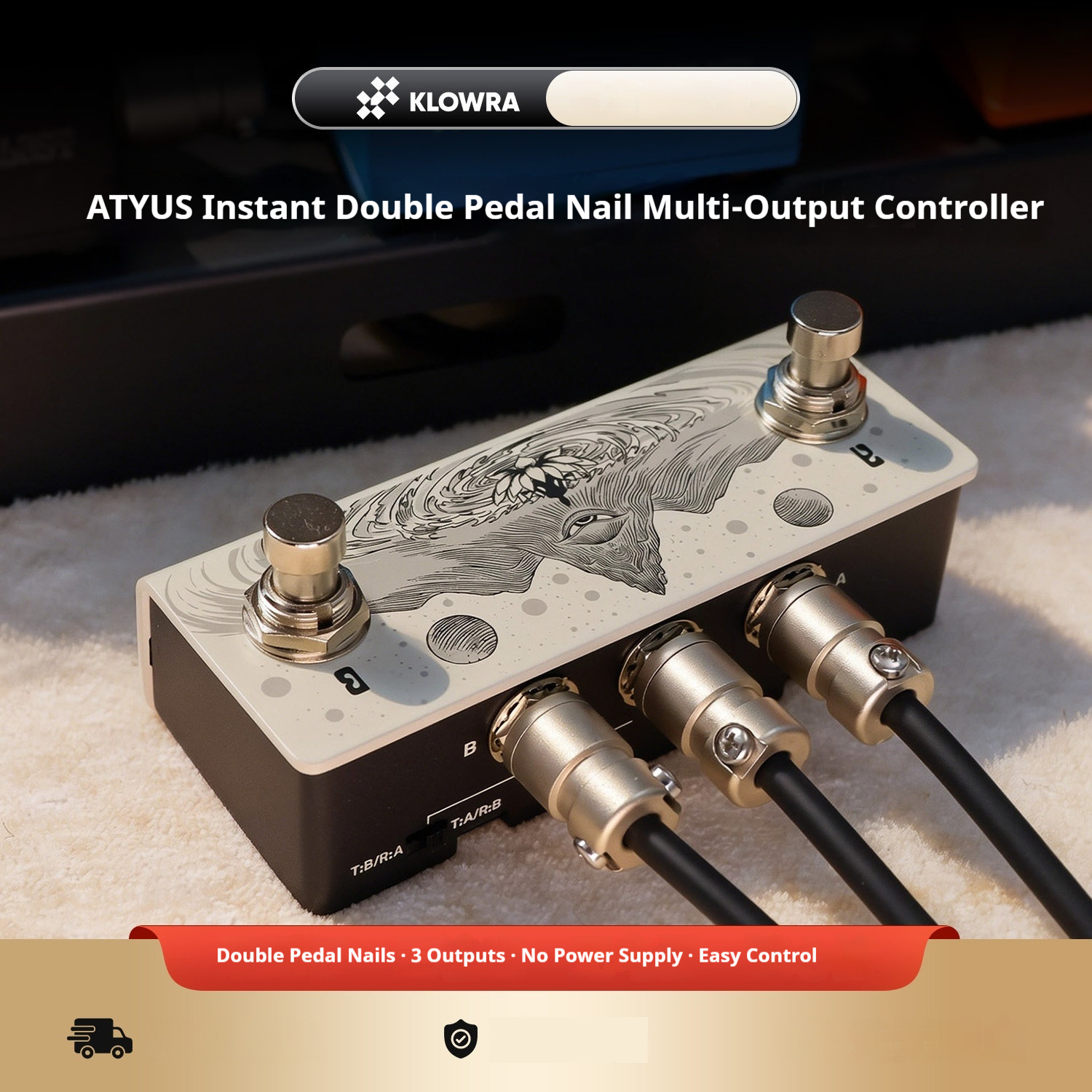 KLOWRA Animus Dual Momentary F - Looper Pedal Guitar ulasan dan harga