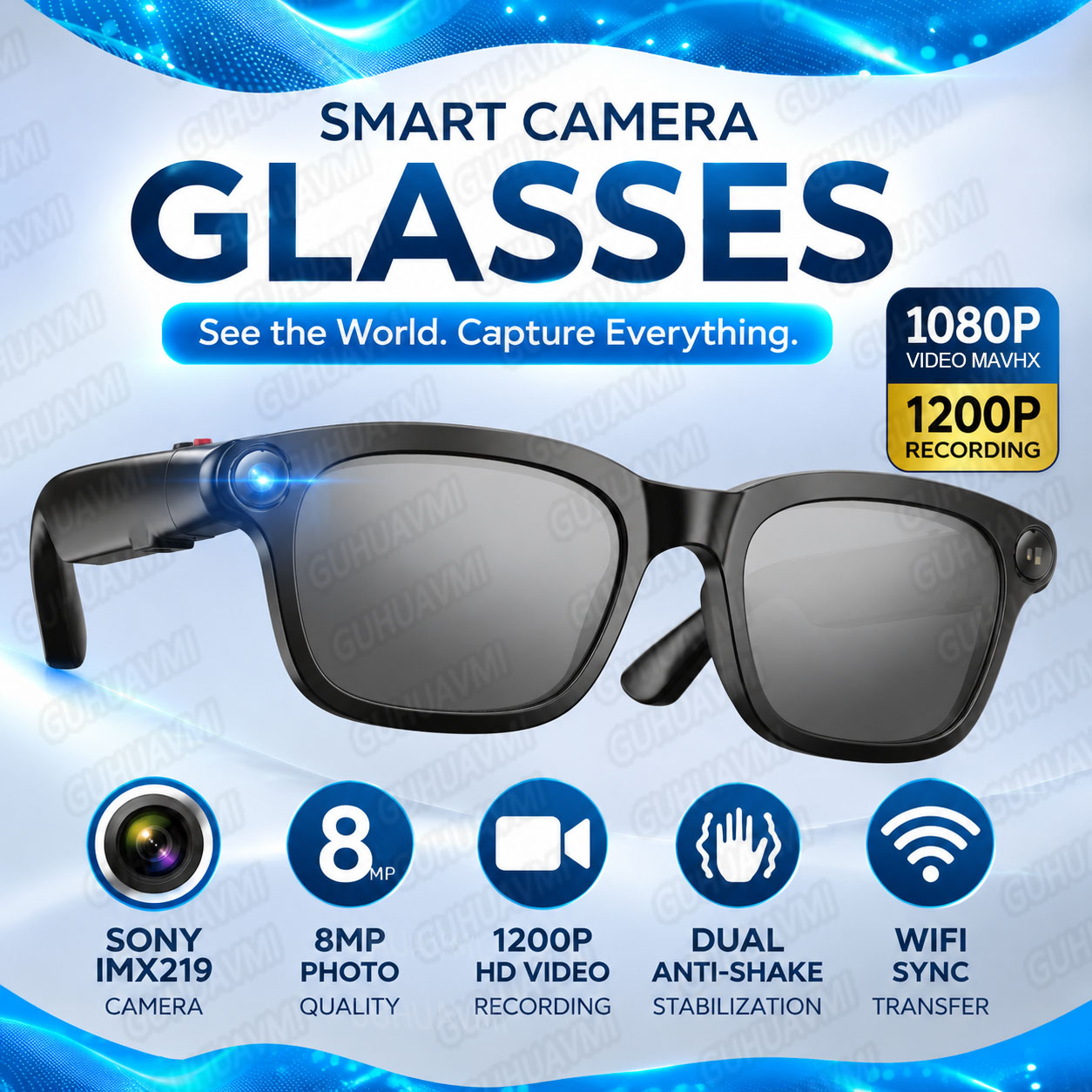 2026 New Camera Glasses 1080P  - Audio Music To Video Ai ulasan dan harga