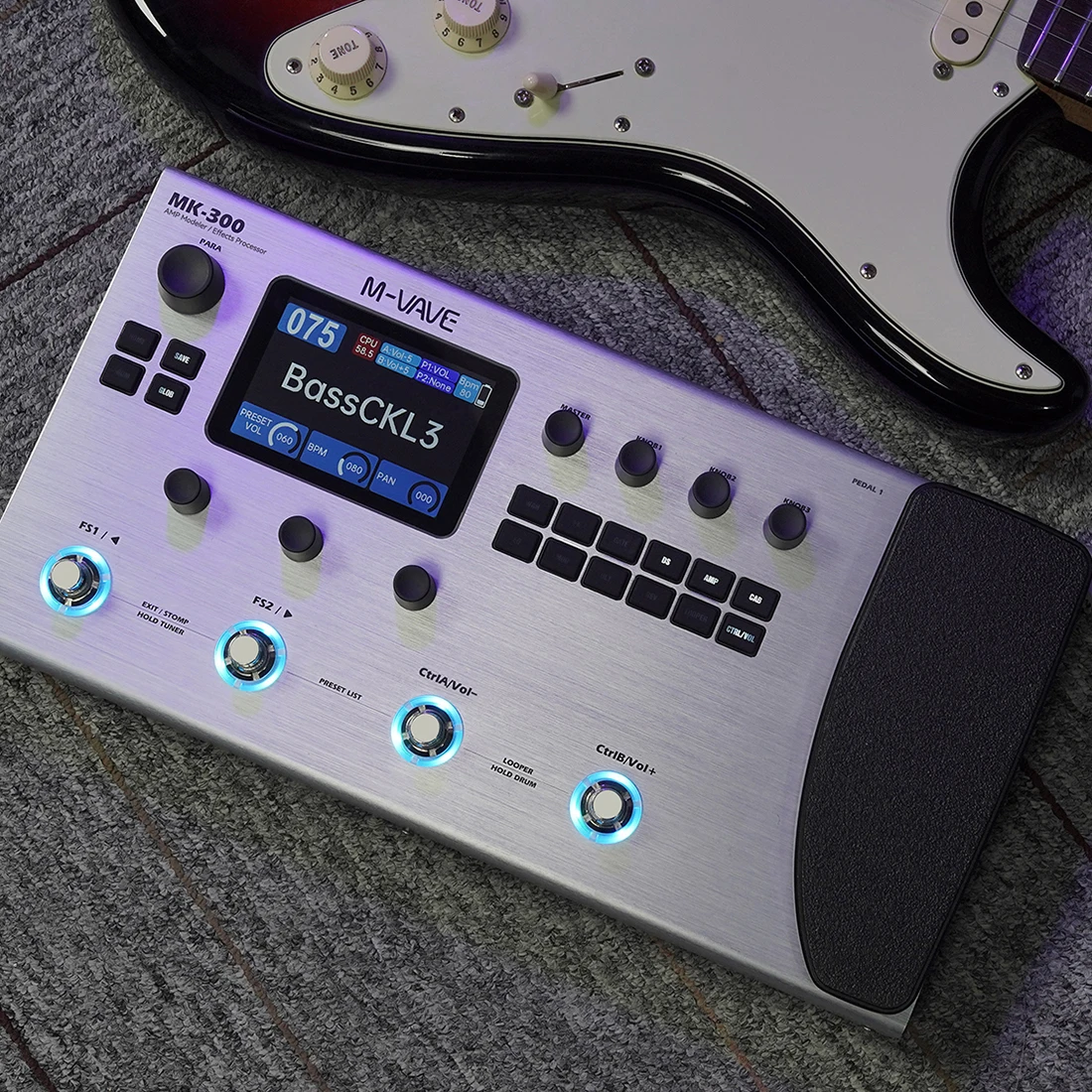 M-VAVE Guitar Multi-Effect Pro - Looper Pedal Guitar ulasan dan harga