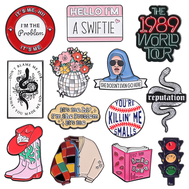Female Pop Singer Enamel Pins  - Audio Music Lollipop ulasan dan harga