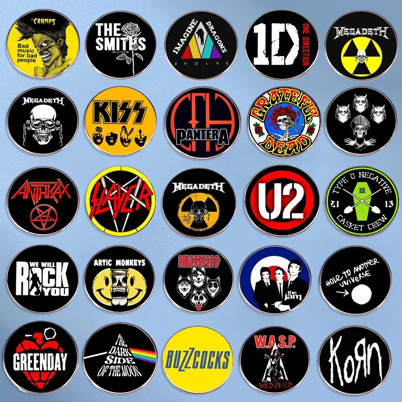Pop Rock Band Pin Punk Music B - Audio Music Lollipop ulasan dan harga