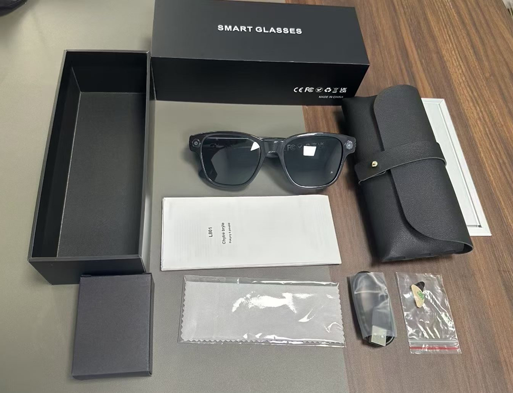 New L801 Smart Glasses 8MP 4K  - Audio Music To Video Ai ulasan dan harga
