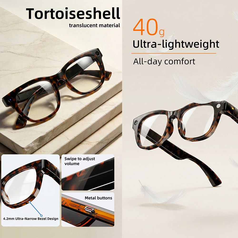 G600 Pro AI Smart Glasses 13MP - Audio Music To Video Ai ulasan dan harga