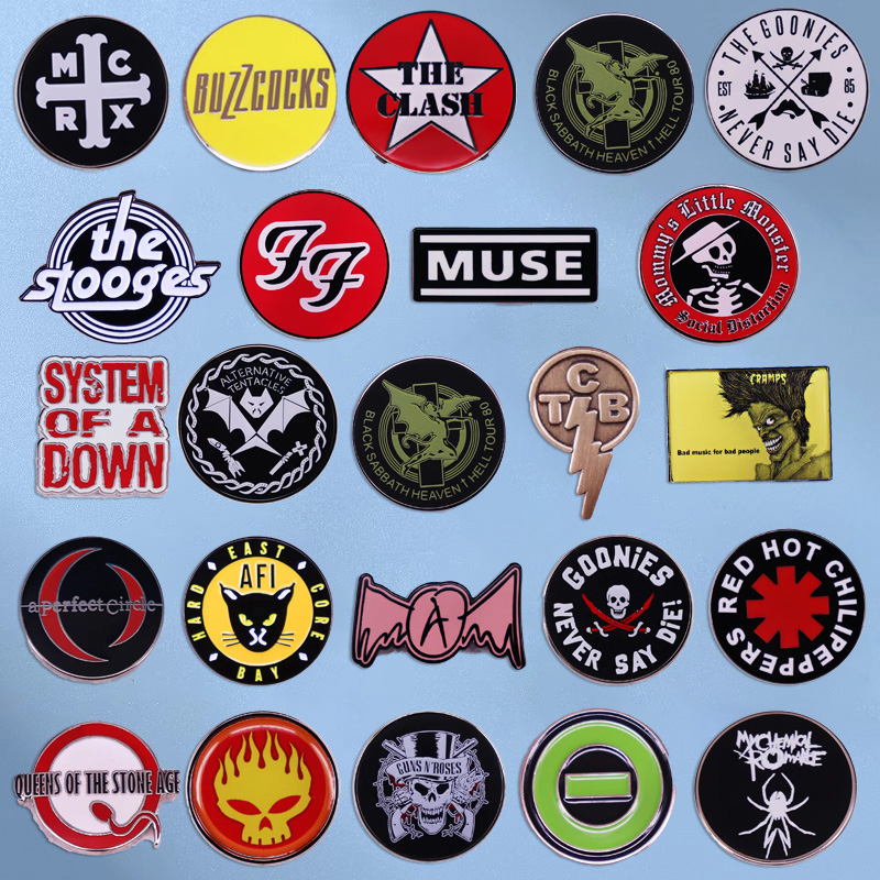 Pop Rock Band Enamel Pin Music - Audio Music Lollipop ulasan dan harga