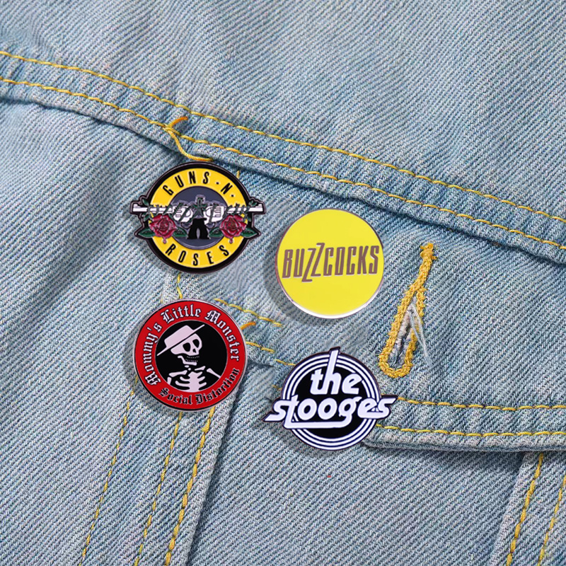 Pop Rock Band Enamel Pin Music - Audio Music Lollipop ulasan dan harga