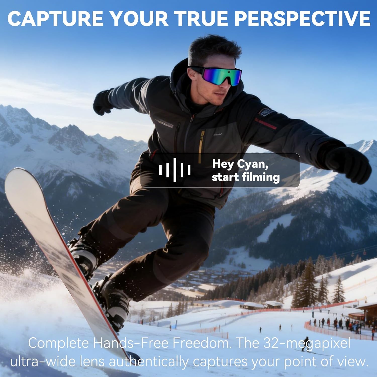 Smart AI Sunglasses 1200P HD V - Audio Music To Video Ai ulasan dan harga