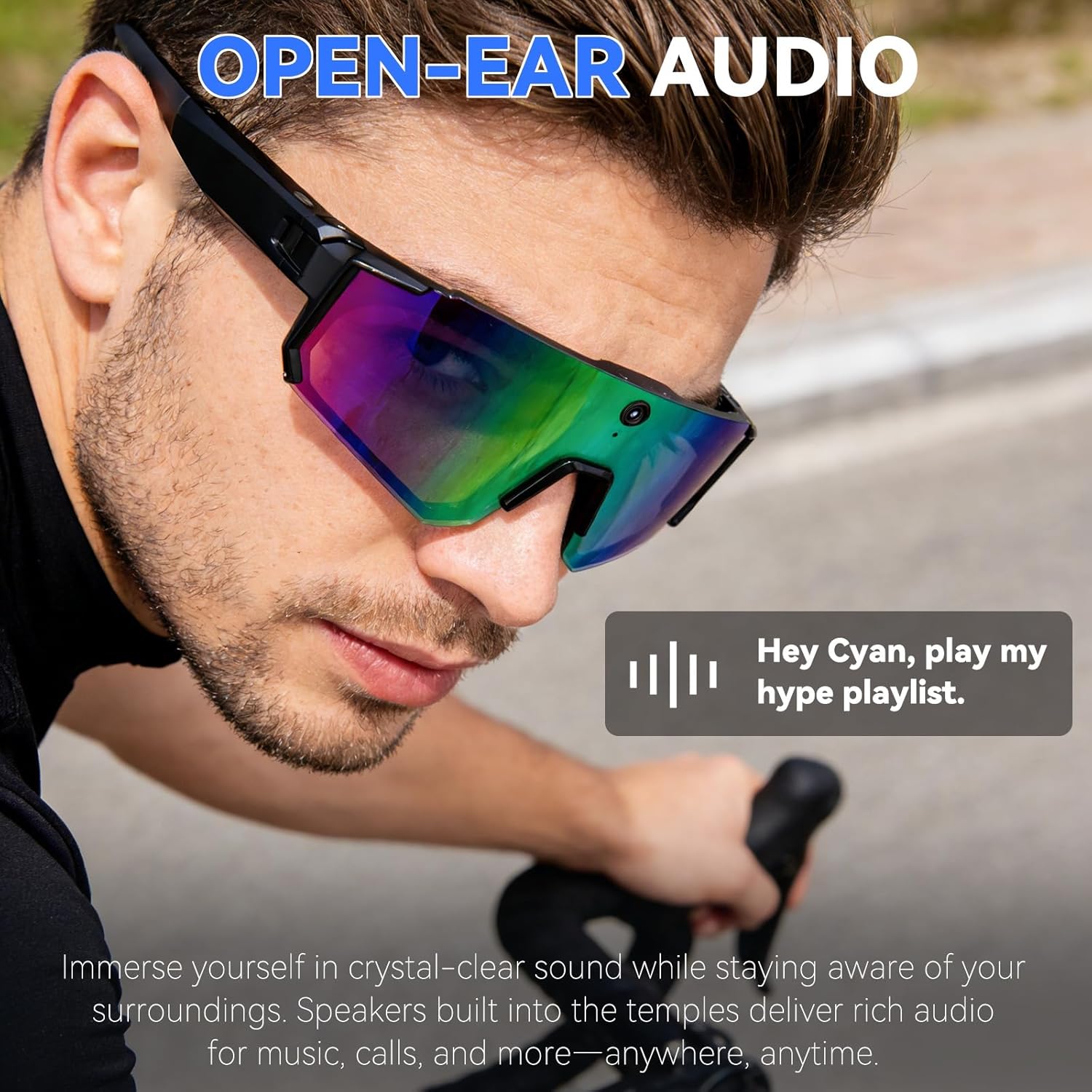 Smart AI Sunglasses 1200P HD V - Audio Music To Video Ai ulasan dan harga