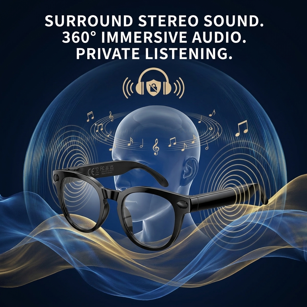 2026 New AI Smart Glasses with - Audio Music To Video Ai ulasan dan harga