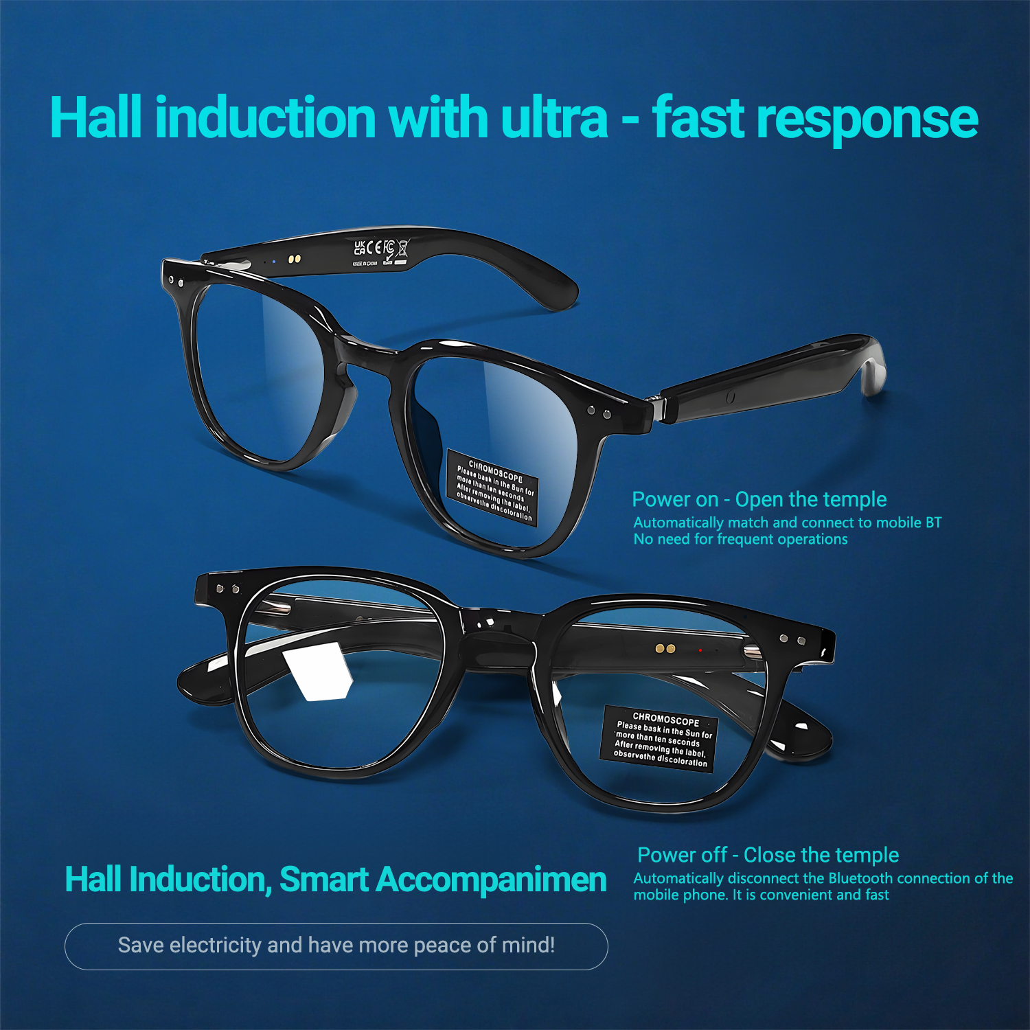 Photochromic Smart Glasses Ant - Audio Music To Video Ai ulasan dan harga