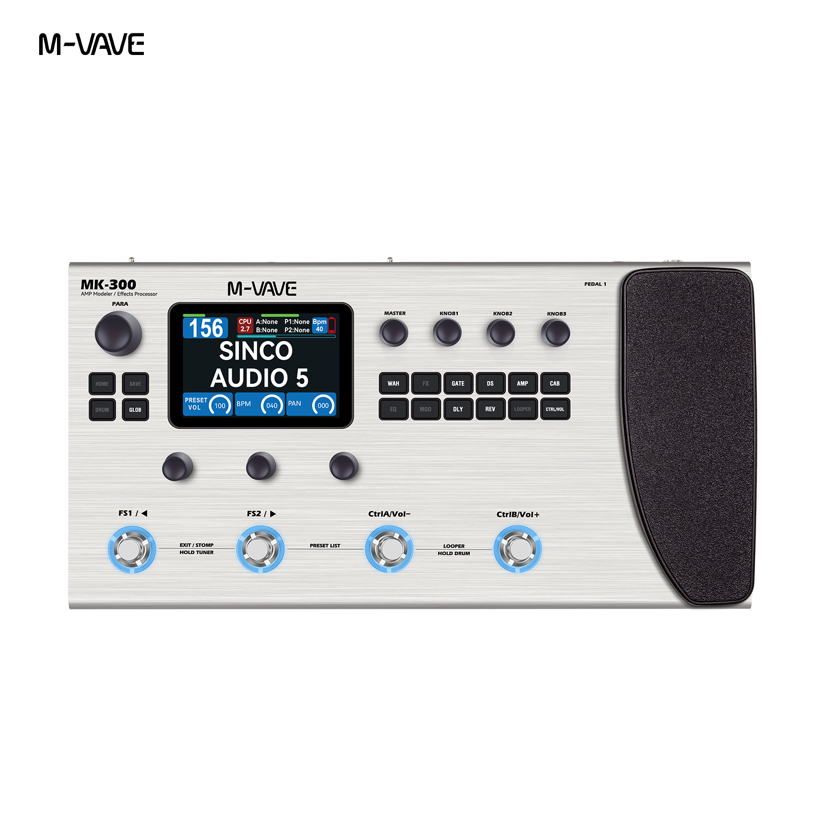 M-VAVE MK-300 Multi-Function G - Looper Pedal Guitar ulasan dan harga