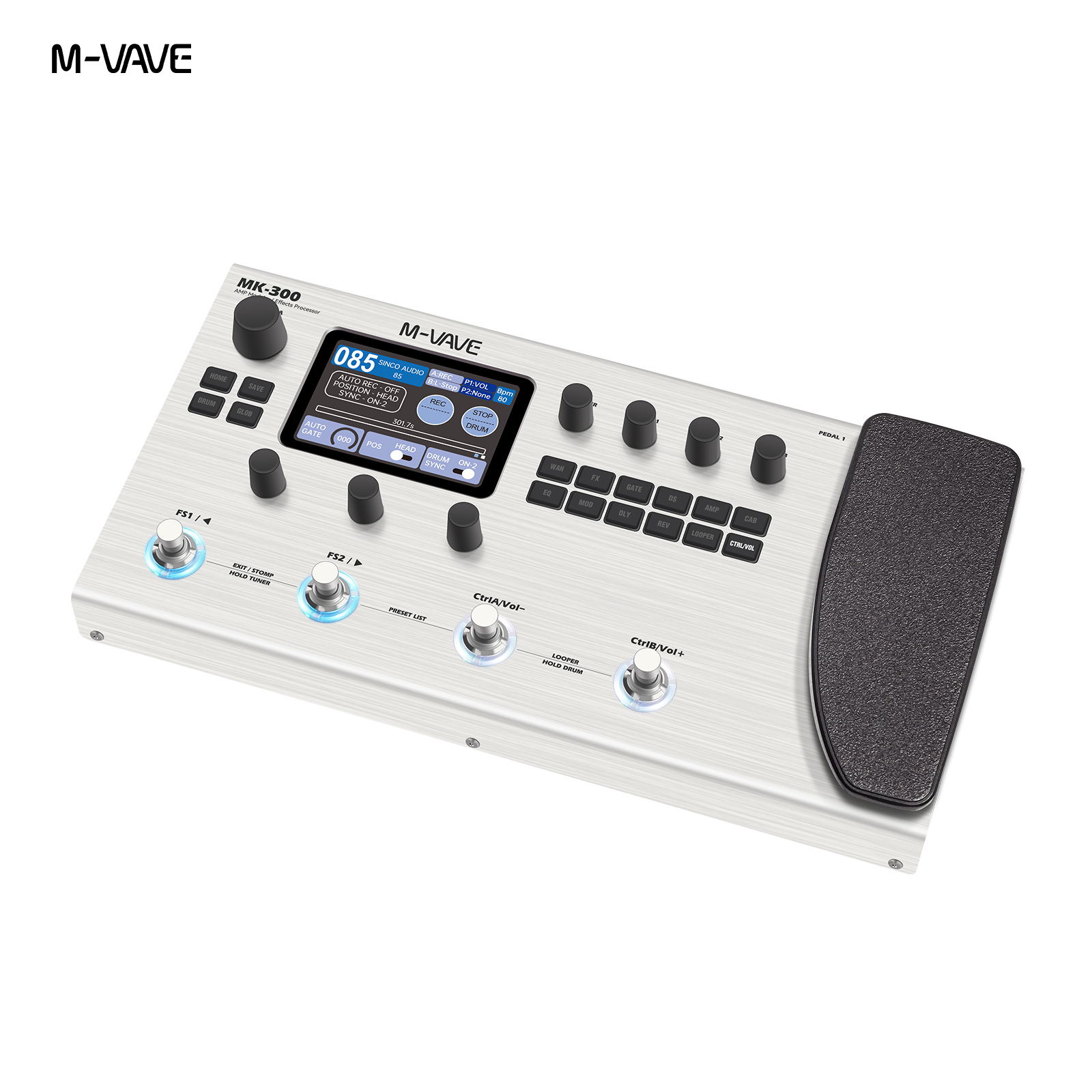 M-VAVE MK-300 Multi-Function G - Looper Pedal Guitar ulasan dan harga