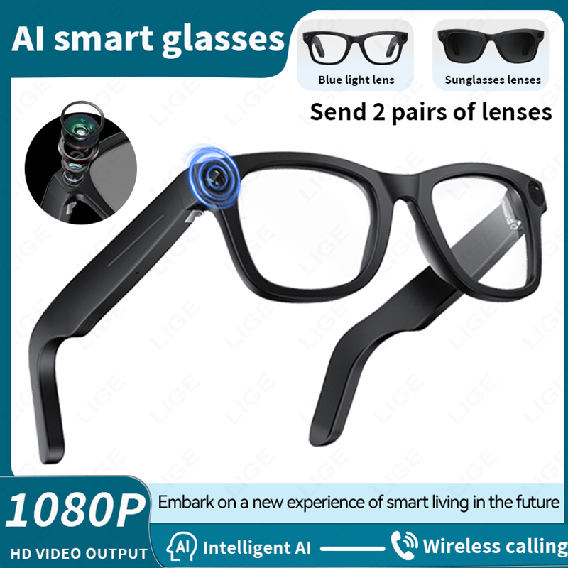 AI Smart Glasses Camera 800W B - Audio Music To Video Ai ulasan dan harga