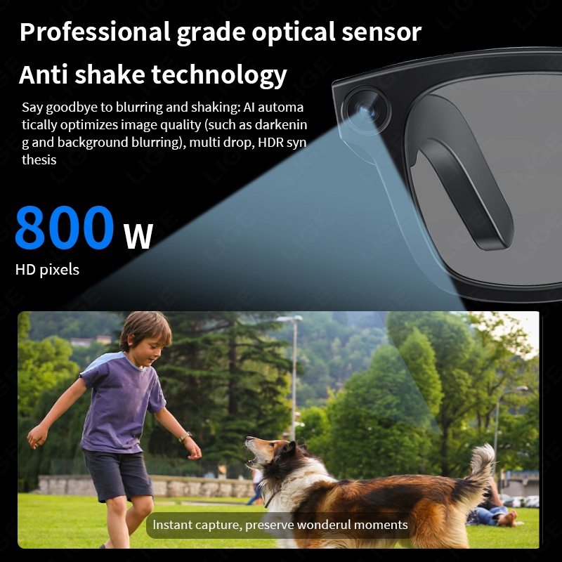 AI Smart Glasses Camera 800W B - Audio Music To Video Ai ulasan dan harga