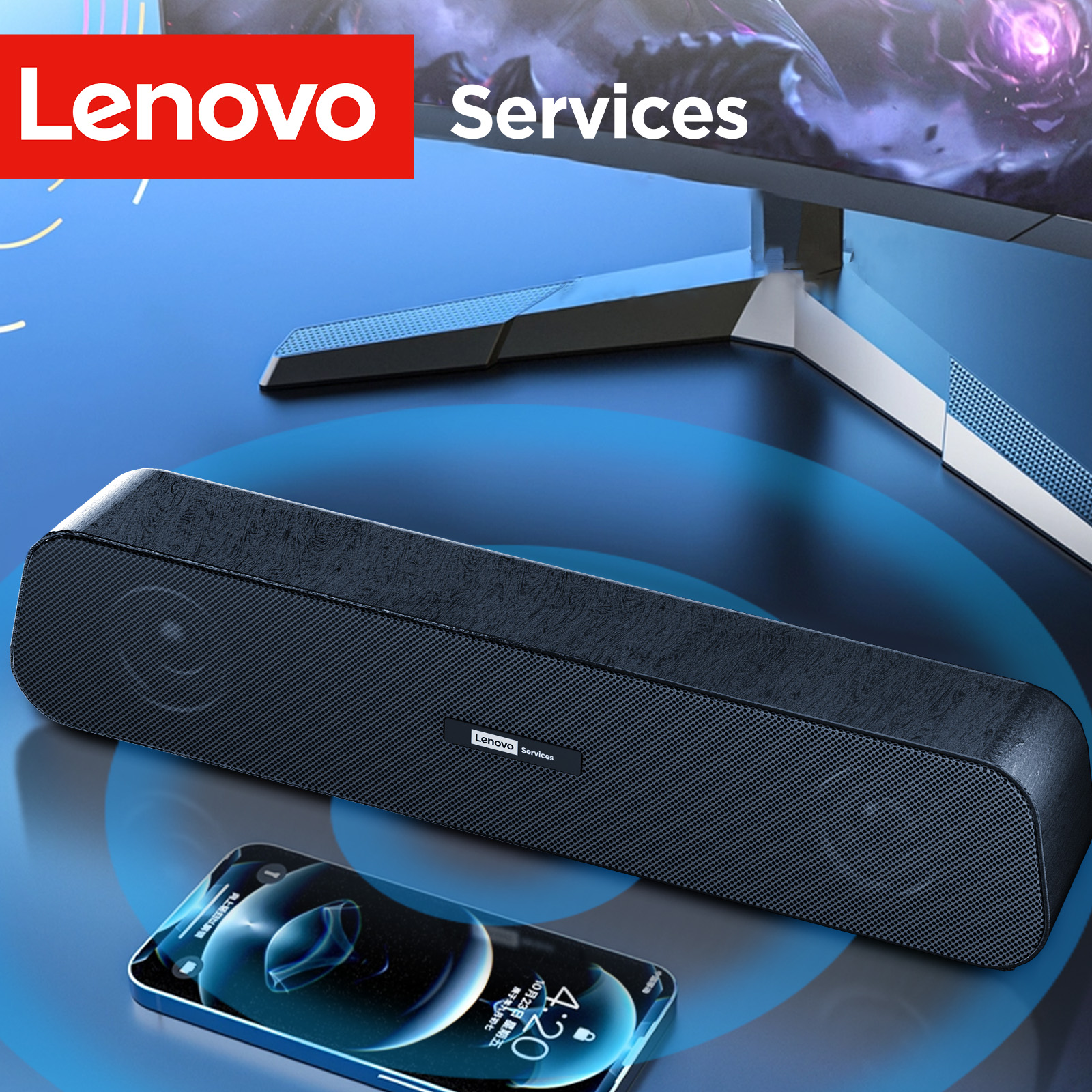 Lenovo Portable Desktop Speake - Audio Music Player Pc ulasan dan harga